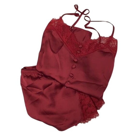 H&M Satin & Lace Pajama Lingerie Set - Picture 4 of 4